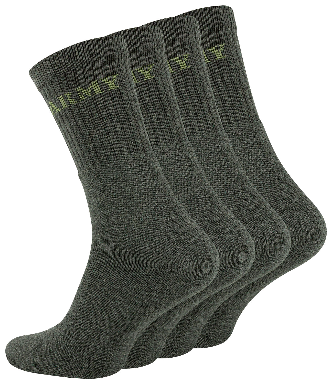 Army Socken 4er Pack mit Schriftzug "ARMY" Grün