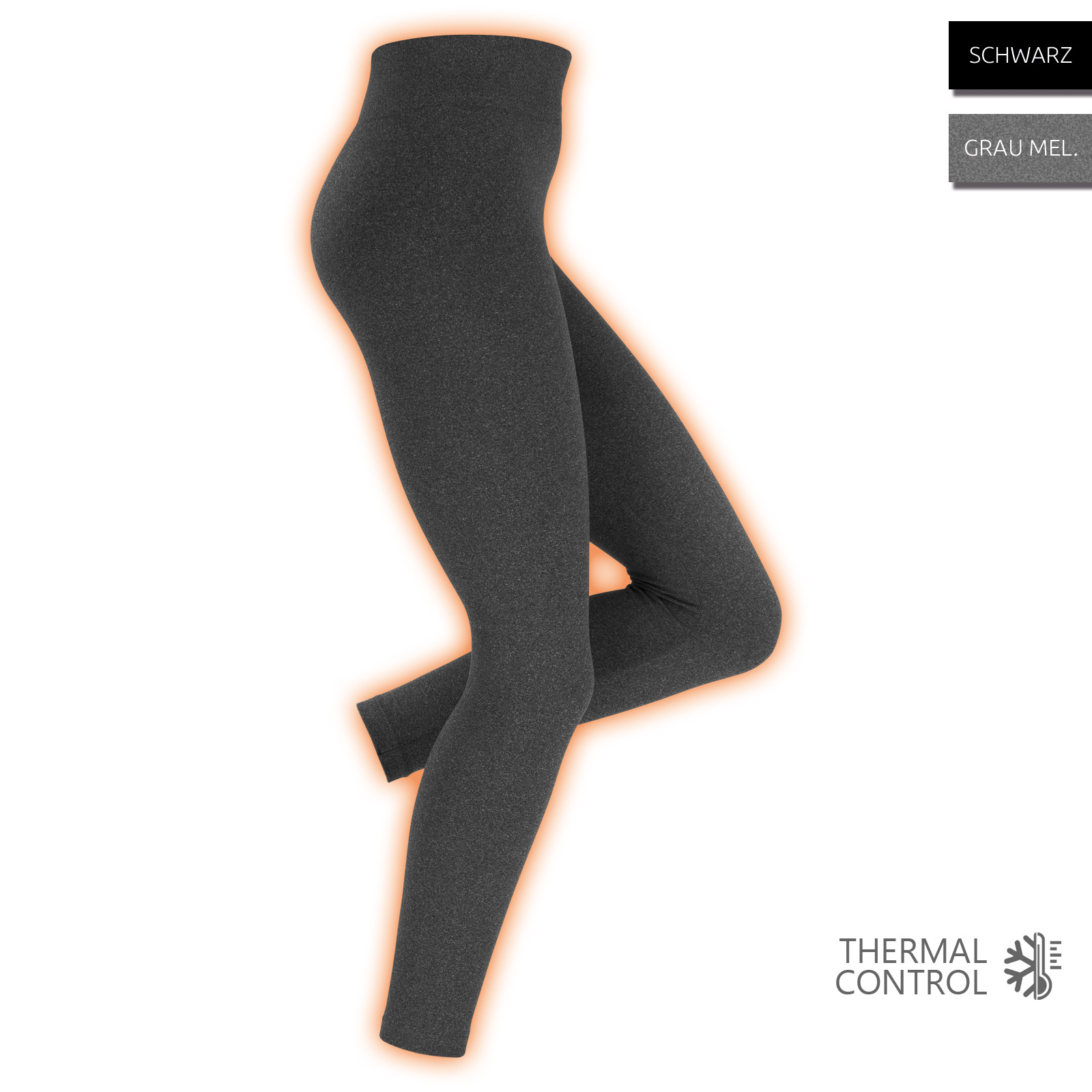 yenita® Damen seamless Thermo Leggings - Farbe wählbar